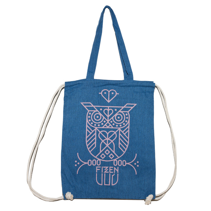 Eulen-Bag Kräftiges Blau / Poliertes Lila