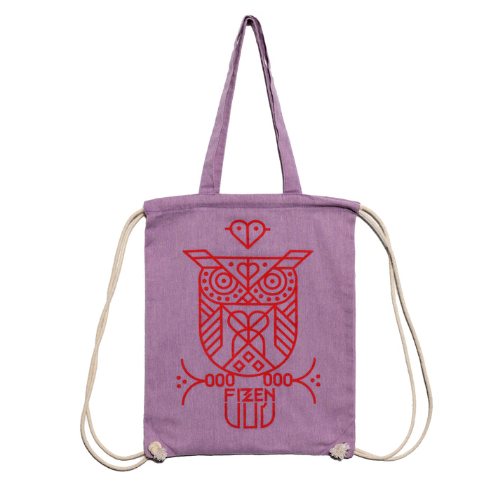 Eulen-Bag Lavendel / Hibiskus