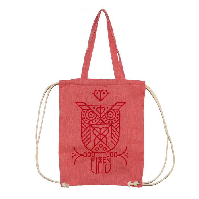 Eulen-Bag Muschelschale / feurigrot