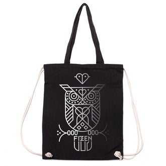 Eulen-Bag Schwarz / Reflektierend