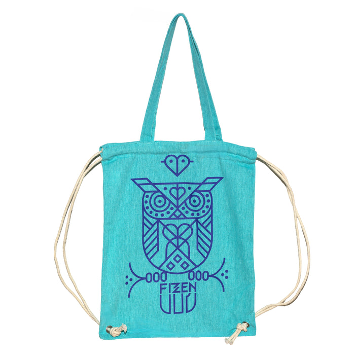 Eulen-Bag Türkis / blau
